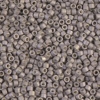 Miyuki delica Beads 11/0 - Galvanized matted light smoky DB-1168